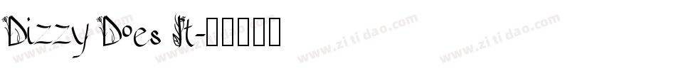 Dizzy Does It字体转换